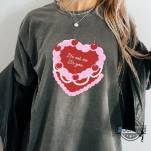 its not me its you heart cake valentines day shirt for her