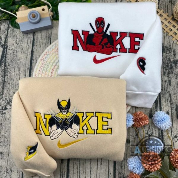 nike deadpool and wolverine embroidered sweatshirt t shirt hoodie