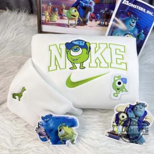 mike wazowski and james sullivan monsters inc disney nike embroidered sweatshirt t shirt hoodie laughinks 5