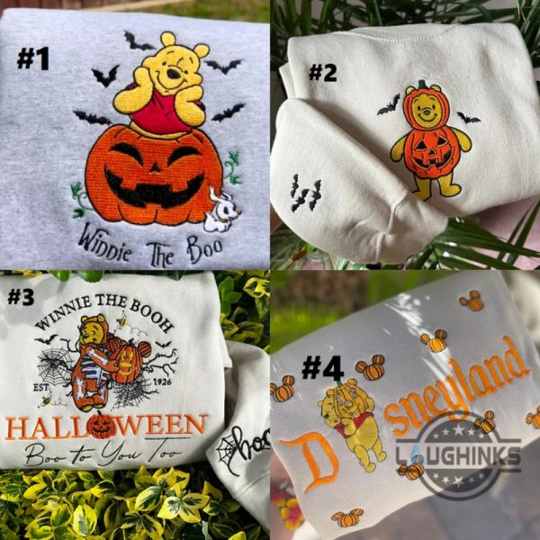 disney winnie the pooh fall embroidered sweatshirt t shirt hoodie