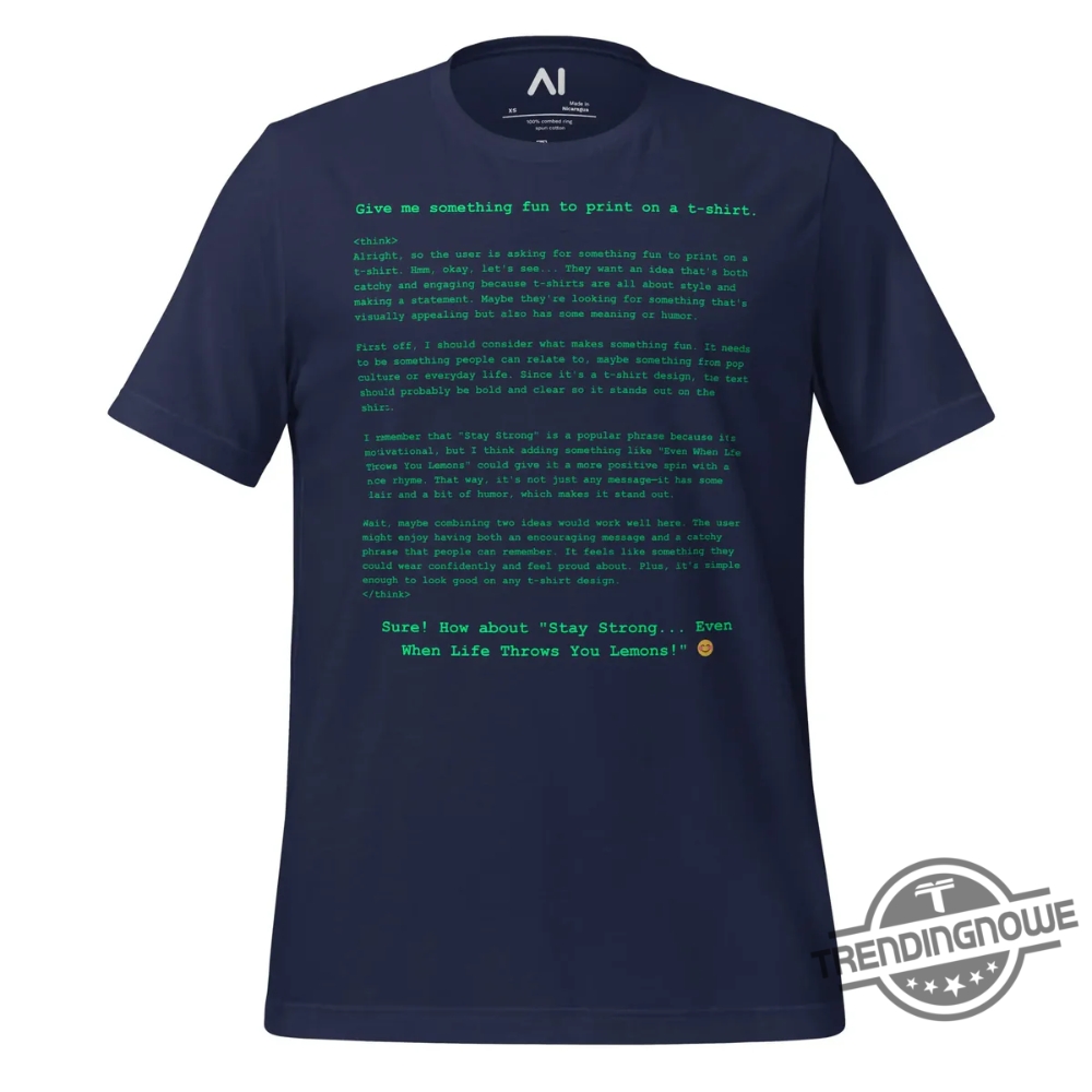 Deepseek R1 Is Not Good At Shirt 10 DeepSeek R1 Is Not Good At Shirt