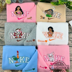 moana 2 characters embroidered sweatshirt t shirt hoodie