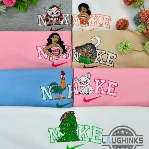 moana 2 characters embroidered sweatshirt t shirt hoodie