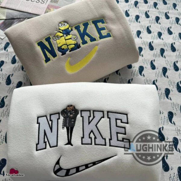 minions and gru nike embroidered sweatshirt t shirt hoodie