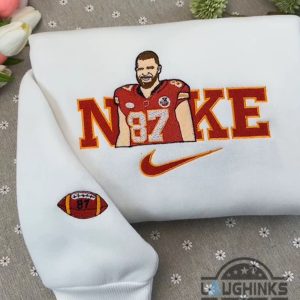 taylor swift and travis kelce nike embroidered sweatshirt t shirt hoodie