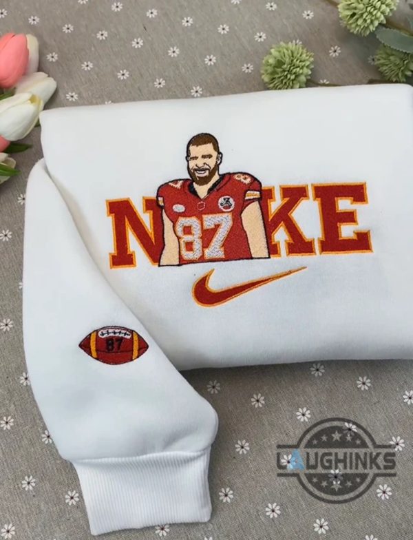 taylor swift and travis kelce nike embroidered sweatshirt t shirt hoodie