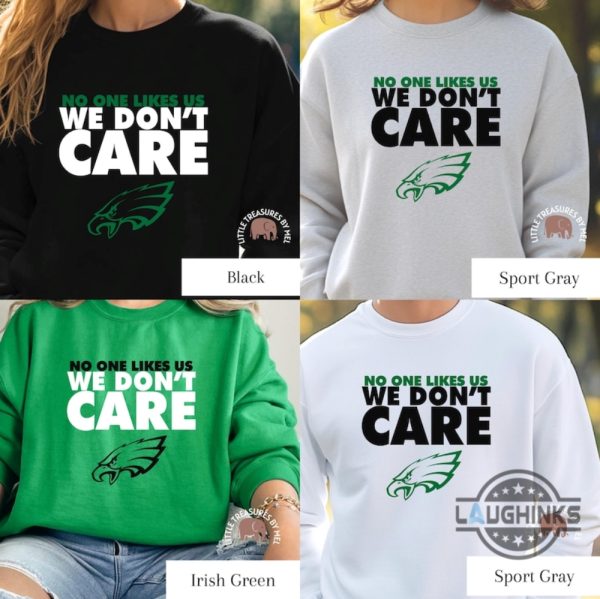 no one likes us we dont care philadelphia eagles shirt