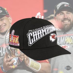 new era kansas city chiefs 2024 afc champions locker room 9seventy embroidered hat reprinted laughinks 2