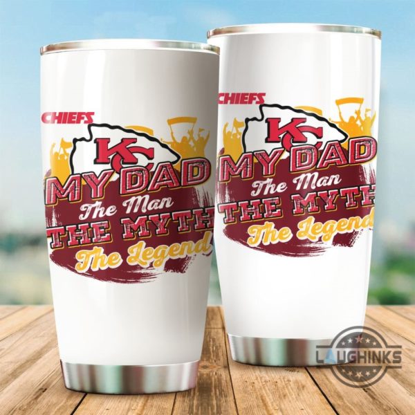 kansas city chiefs the man the myth the legend tumbler for dads