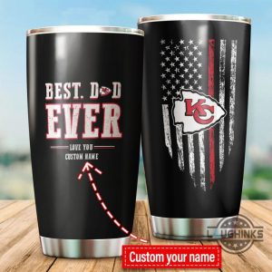 custom kansas city chiefs best dad ever tumbler