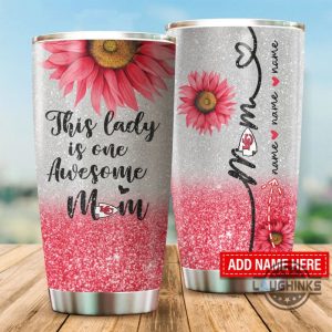 kansas city chiefs this lady is an awesome mom custom name tumbler