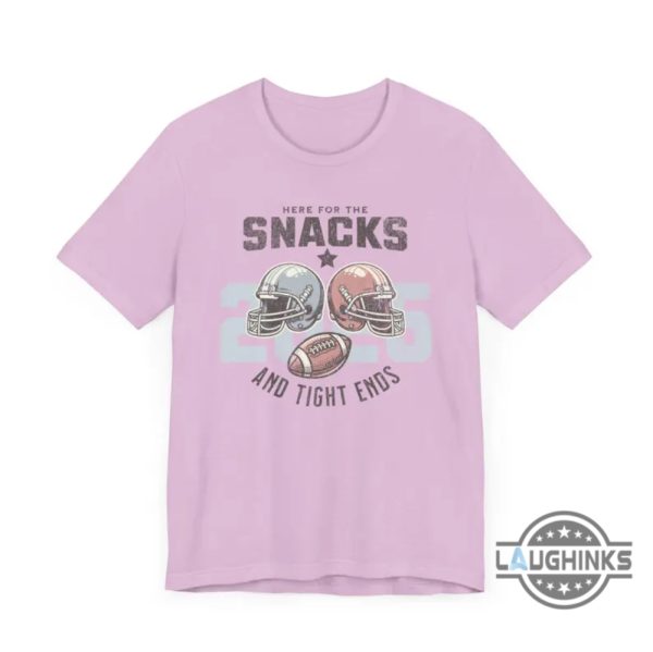 here for the snacks and tight ends football game day shirt