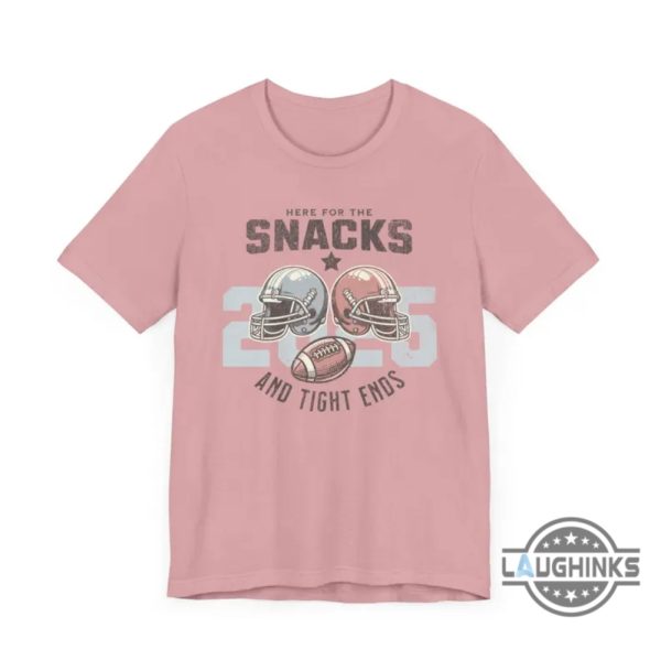 here for the snacks and tight ends football game day shirt