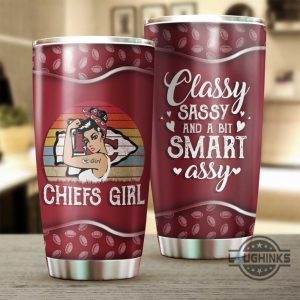 nfl kansas city chiefs girl tumbler cup 20oz