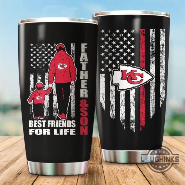 kansas city chiefs father and son best friends for life tumbler