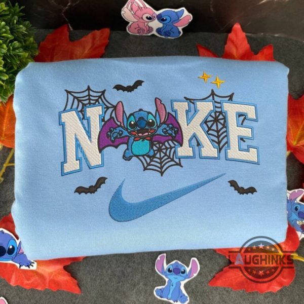 nike stitch and angel halloween embroidered sweatshirt t shirt hoodie