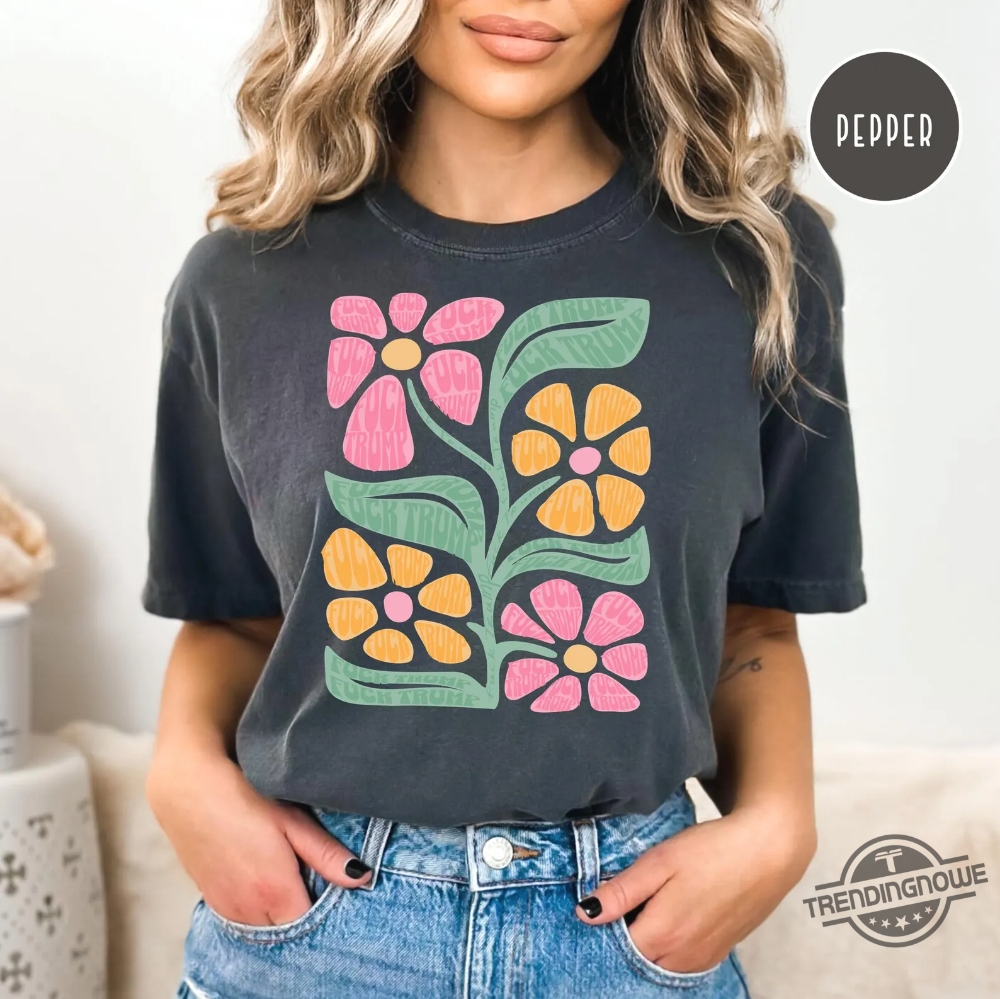 Subtle Fuck Trump Flower Shirt 6 Subtle Fuck Trump Flower Shirt