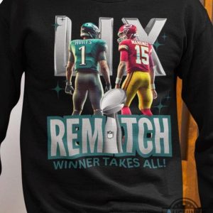 eagles vs chiefs super bowl lix rematch shirt