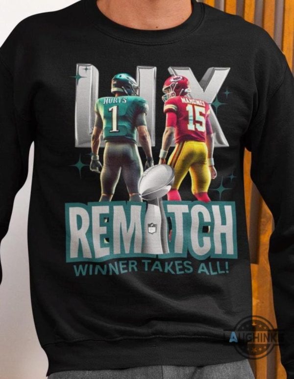 eagles vs chiefs super bowl lix rematch shirt