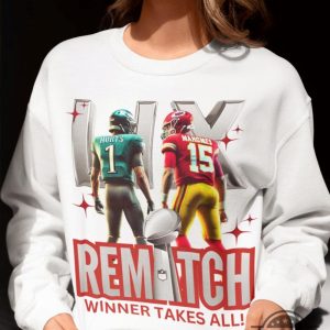 eagles vs chiefs super bowl lix rematch shirt