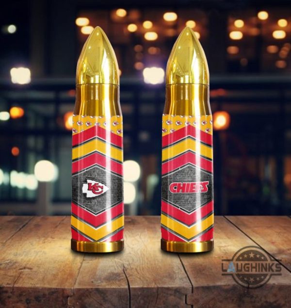 nfl kansas city chiefs brick wall bullet tumbler