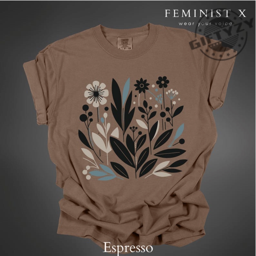 Subtle Fuck Fascism Minimalist Flower Shirt