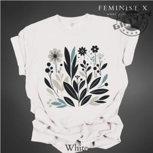 Subtle Fuck Fascism Minimalist Flower Shirt giftyzy 2