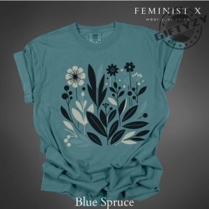 Subtle Fuck Fascism Minimalist Flower Shirt giftyzy 6