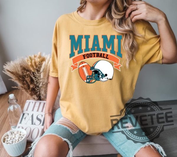 Miami Dolphins Shirts Hoodie Sweatshirt Tee Gift For Fan Retro Vintage Game Day Crewneck Unique revetee 1 1