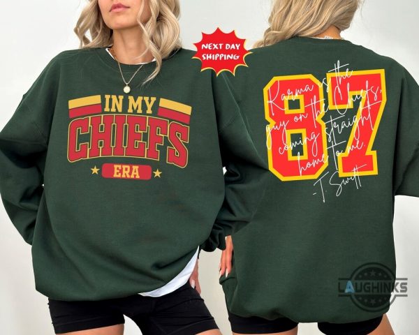 in my chiefs era taylor swift boyfriend 87 sweatshirt t shirt hoodie