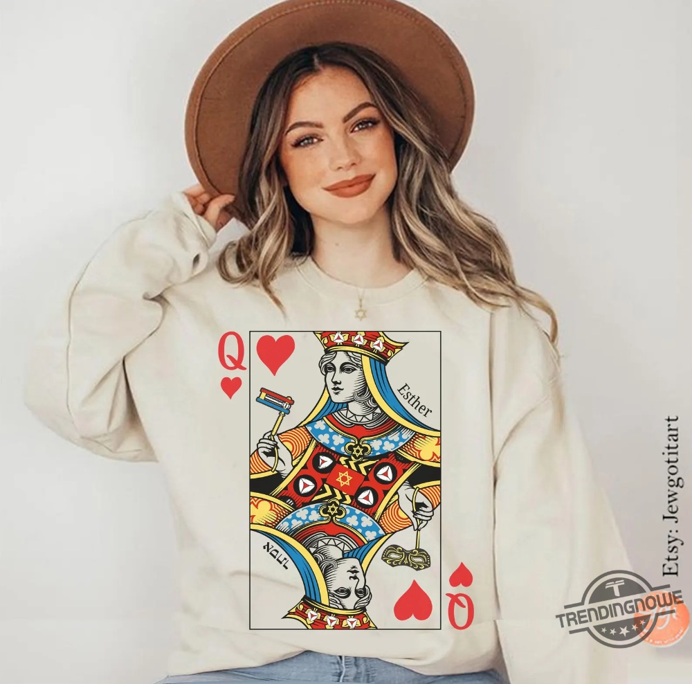 Am Yisrael Chai Queen Card Esther Shirt 9 Am Yisrael Chai Queen Card Esther Shirt