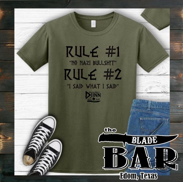 Djinndesigns Rule 1 No Nazi Bullshit Shirt trendingnowe 1