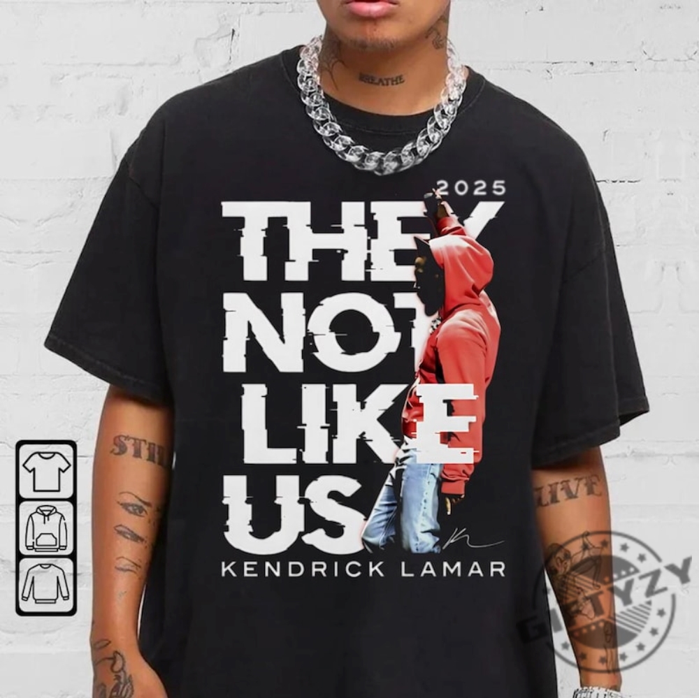 Kendrick Lamar Hoodie They Not Like Us Tshirt giftyzy 1