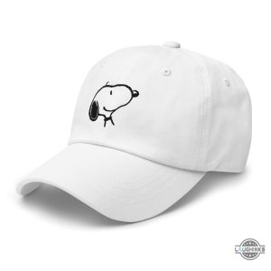 snoopy smiling embroidered baseball hat