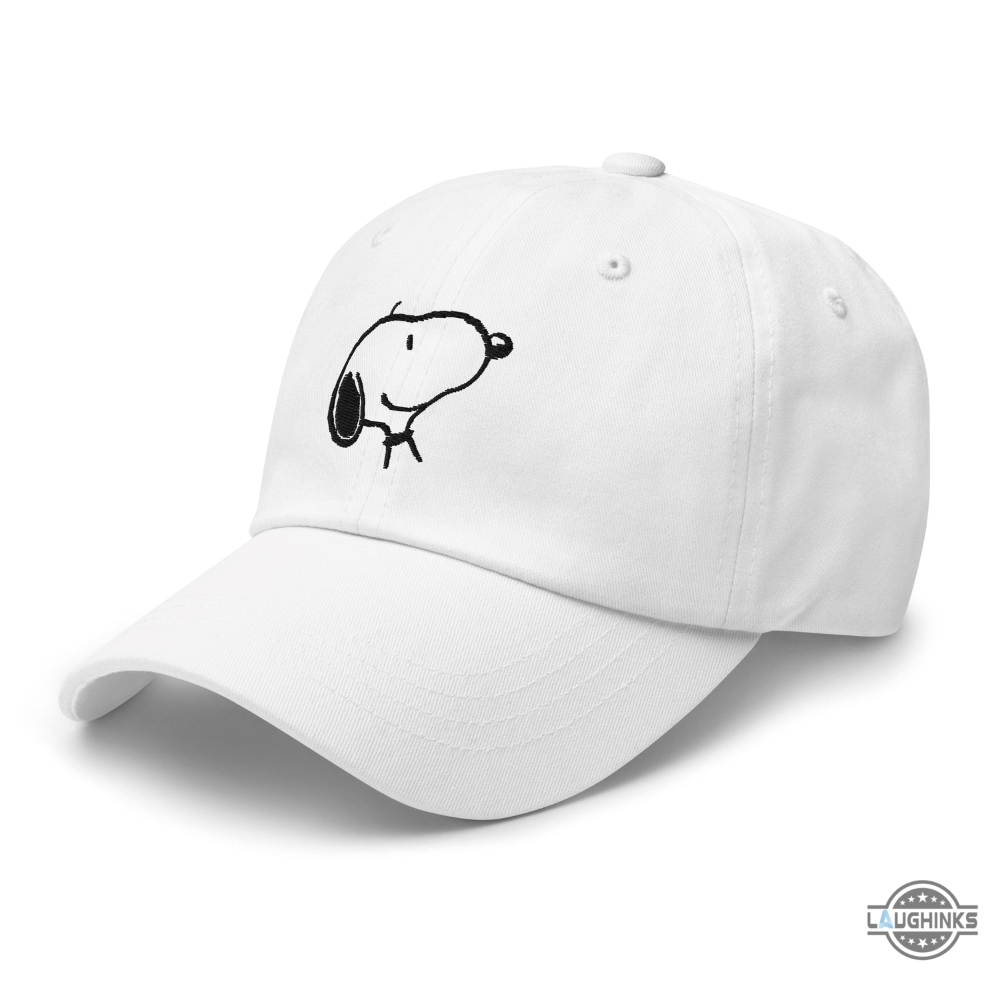 Snoopy Smiling Embroidered Baseball Hat