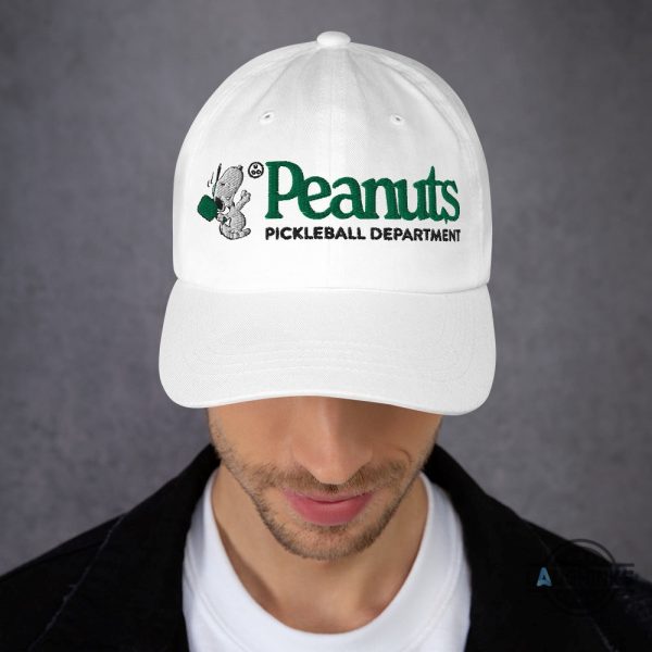 peanuts pickleball department embroidered baseball hat