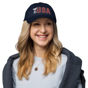 snoopy usa embroidered baseball hat