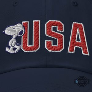 snoopy usa embroidered baseball hat