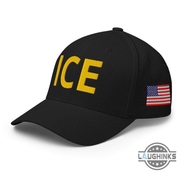 ice hat us immigration and customs enforcement agency embroidered baseball cap