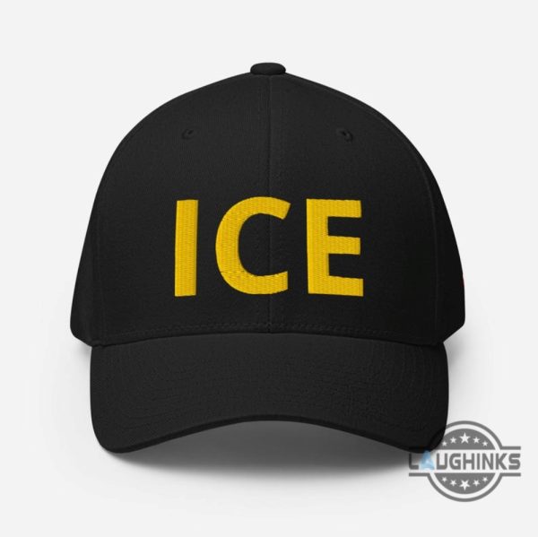 ice hat us immigration and customs enforcement agency embroidered baseball cap