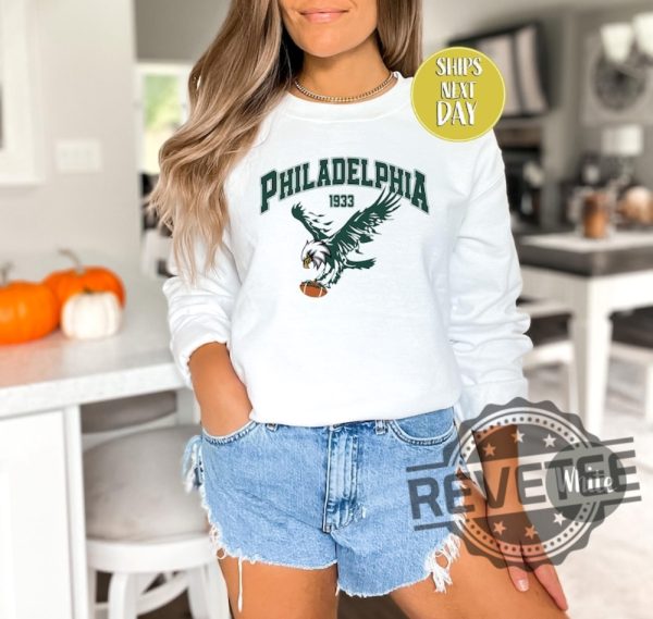 Vintage Philadelphia Eagles 1933 Sweatshirt Hoodie Tshirt Tee Gift For Football Fan Phillies Hoodies Crewneck Unique revetee 1 1