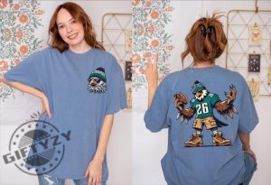 Philadelphia Fan Sports Gifts Back And Front Mascot Vintage Shirt giftyzy 4