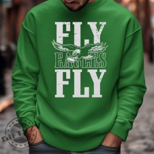 Philadelphia Football Inspired Theme Eagles Fly Support Football Playoffs Fans Shirt giftyzy 2