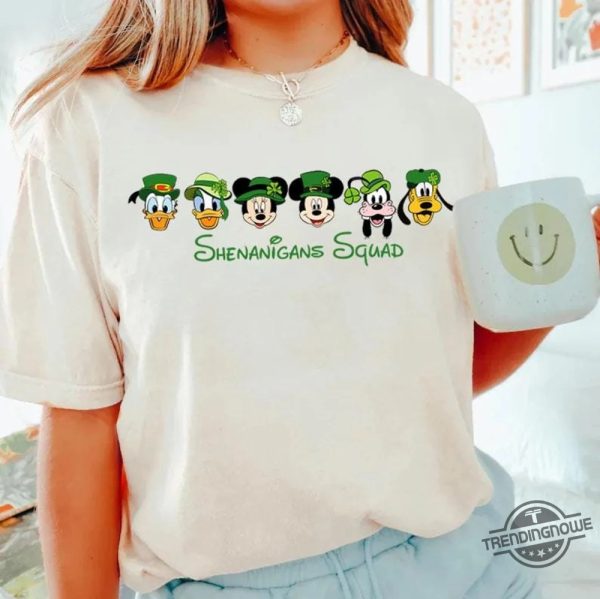 Mickey And Friends Disney St Patricks Day Shenanigans Squad Shirt trendingnowe 1