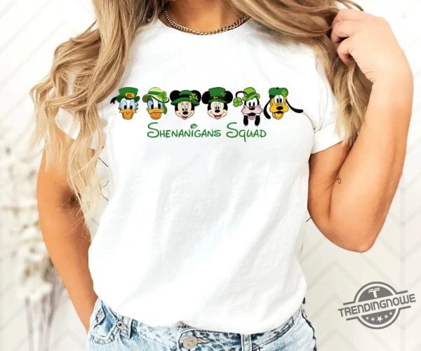 Mickey And Friends Disney St Patricks Day Shenanigans Squad Shirt trendingnowe 2