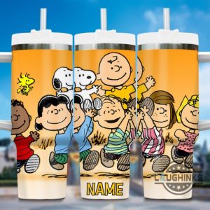 custom name snoopy stanley tumbler cup dupe 40oz