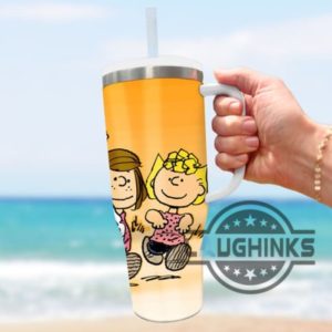 custom name snoopy stanley tumbler cup dupe 40oz