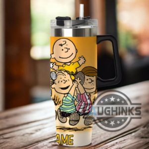 custom name snoopy stanley tumbler cup dupe 40oz