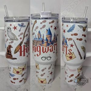 hp 40oz tumbler cup dupe with handle wizardly world