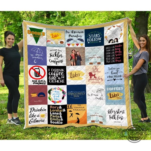 gilmore girls tv series quilt blanket